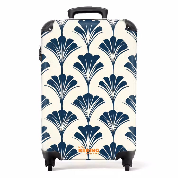 Koffer - Klassiek - Motief - Blauw — 1