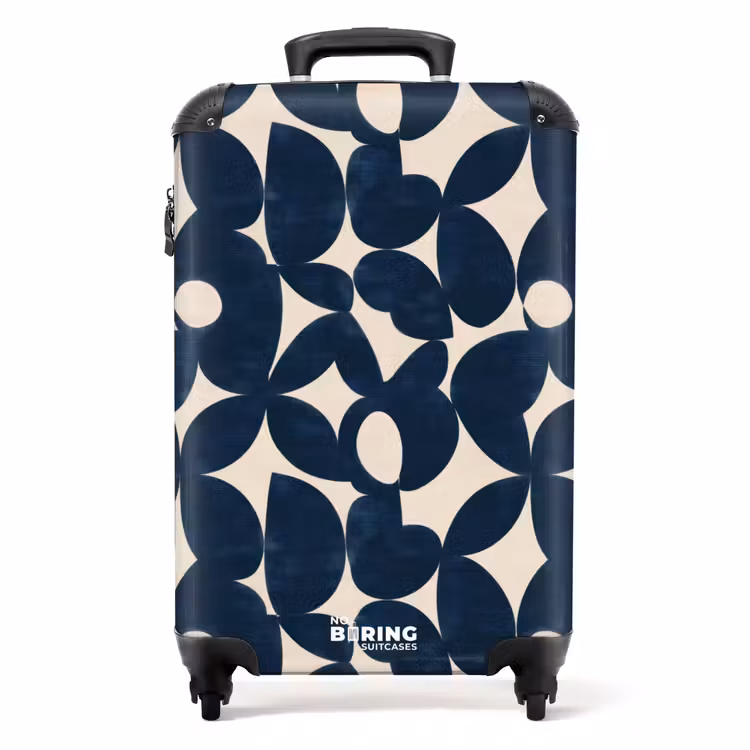Koffer - Modern - Geometrisch - Blauw — 1