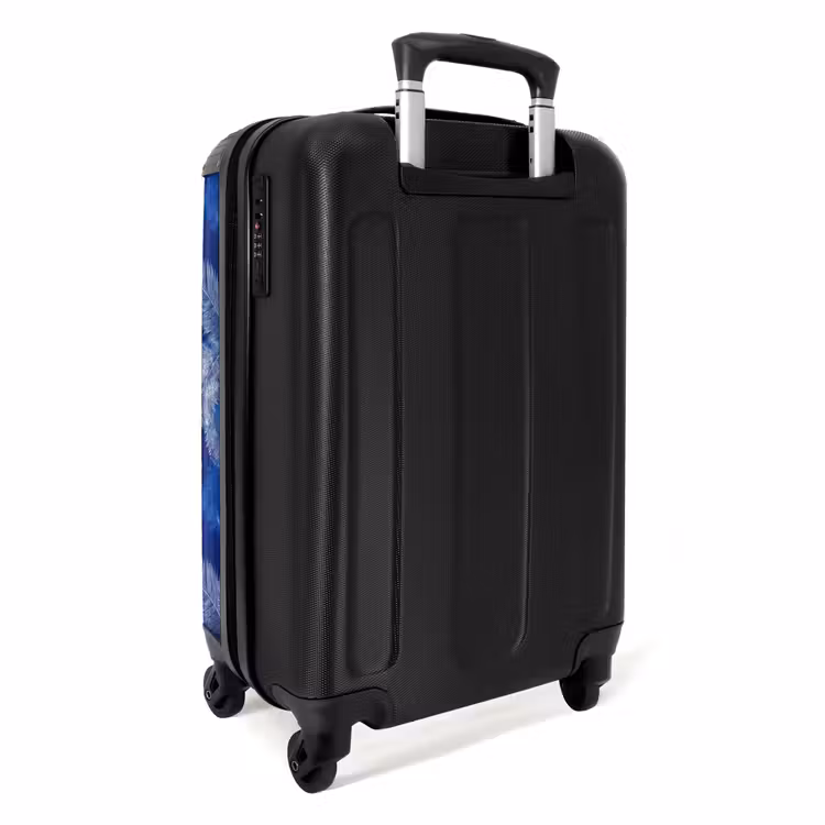 Koffer - Palmblad - Patroon - Blauw — 2