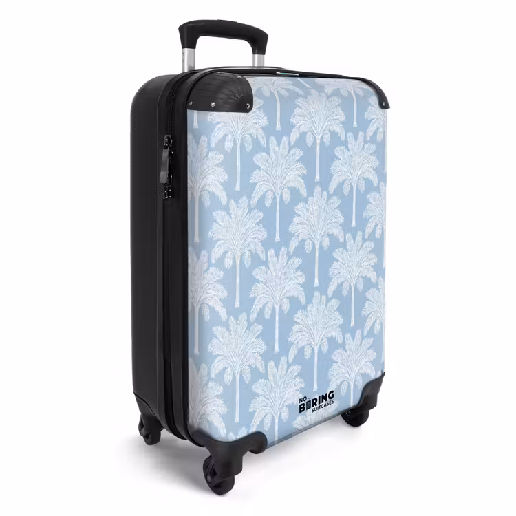 Koffer - Palmboom - Modern - Blauw — 4