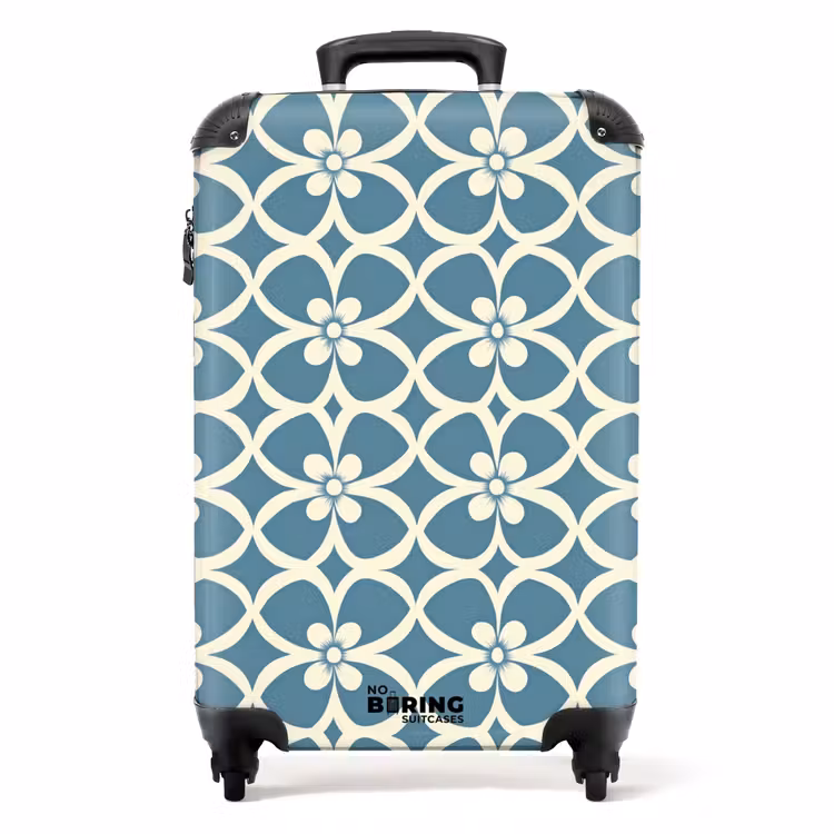 Koffer - Patroon - Symmetrisch - Blauw — 1