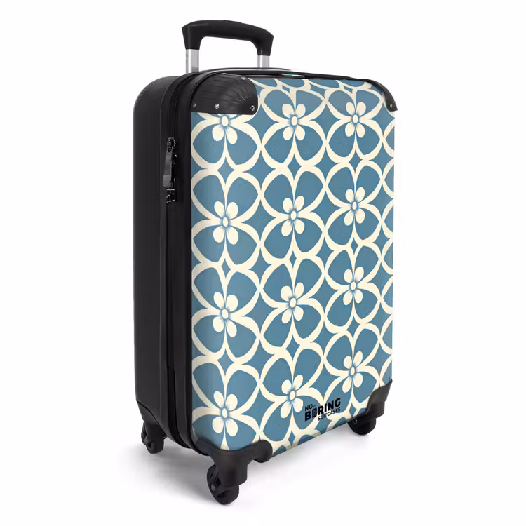 Koffer - Patroon - Symmetrisch - Blauw — 4