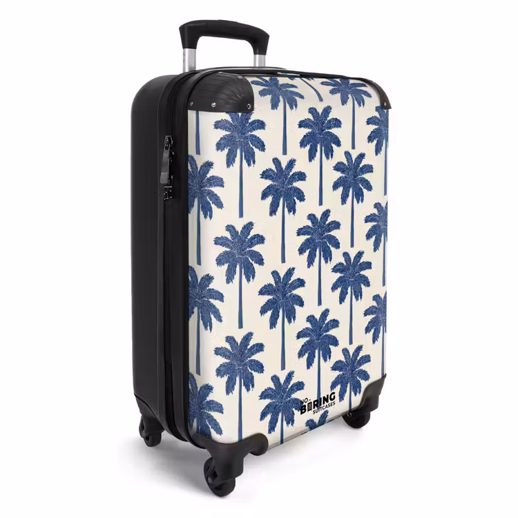Koffer - Symmetrisch - Palm - Blauw — 4