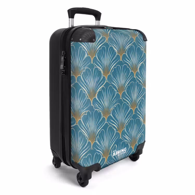 Koffer - Symmetrisch - Patroon - Blauw — 4