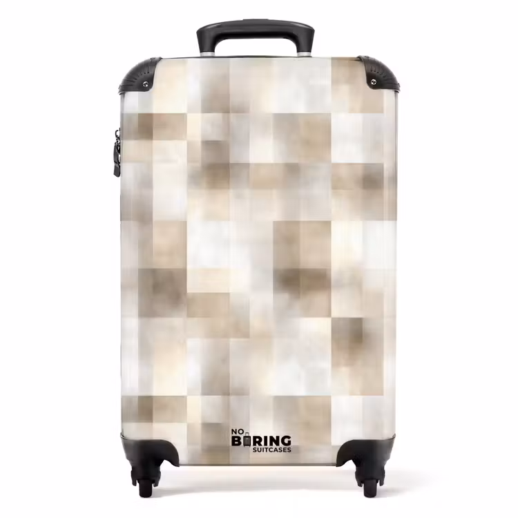 Koffer - Textuur - Linnen - Beige — 1