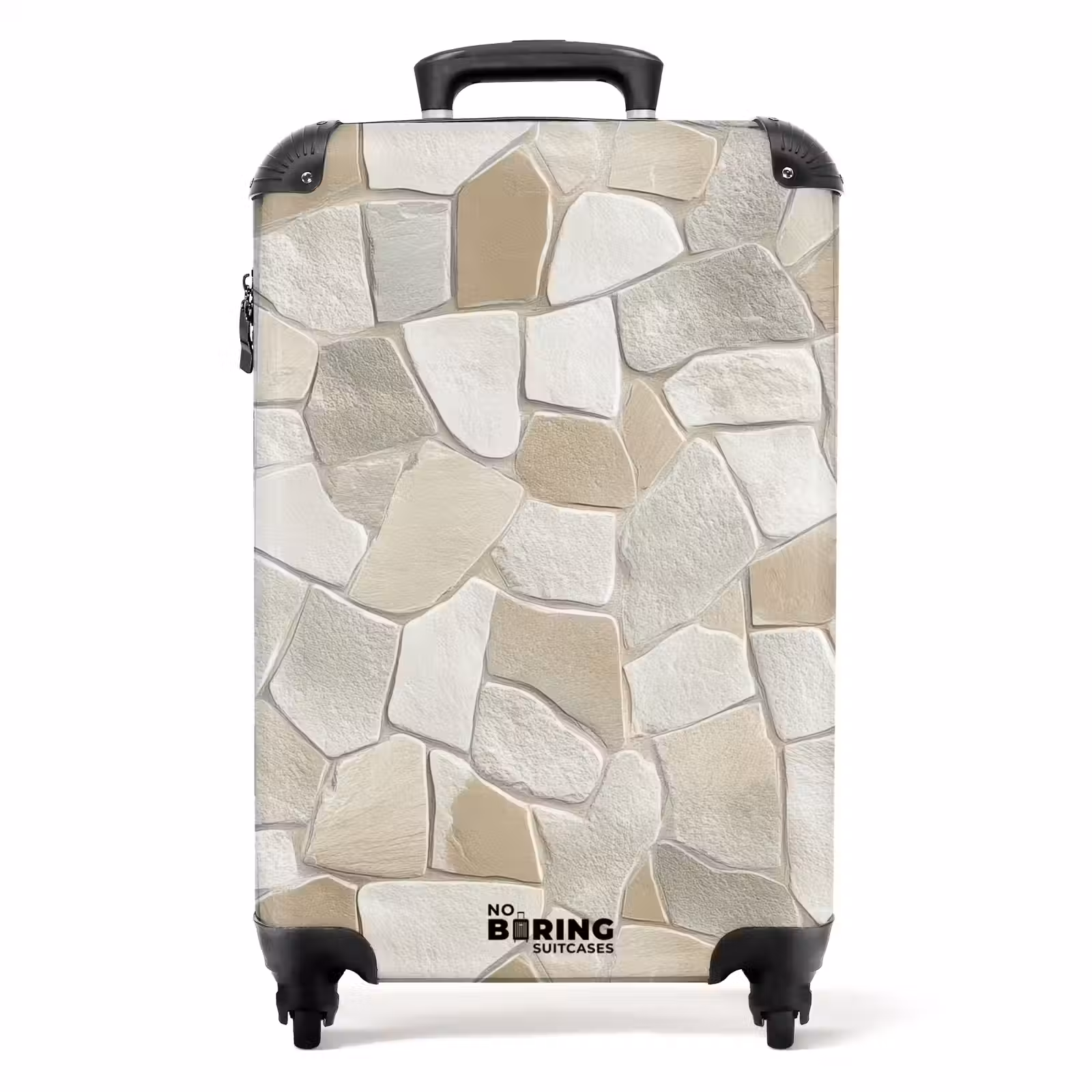 Koffer - Mozaïek - Stenen - Beige — 1