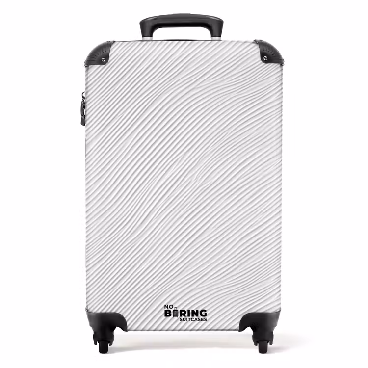 Koffer - Golven - Ribbels - Wit — 1