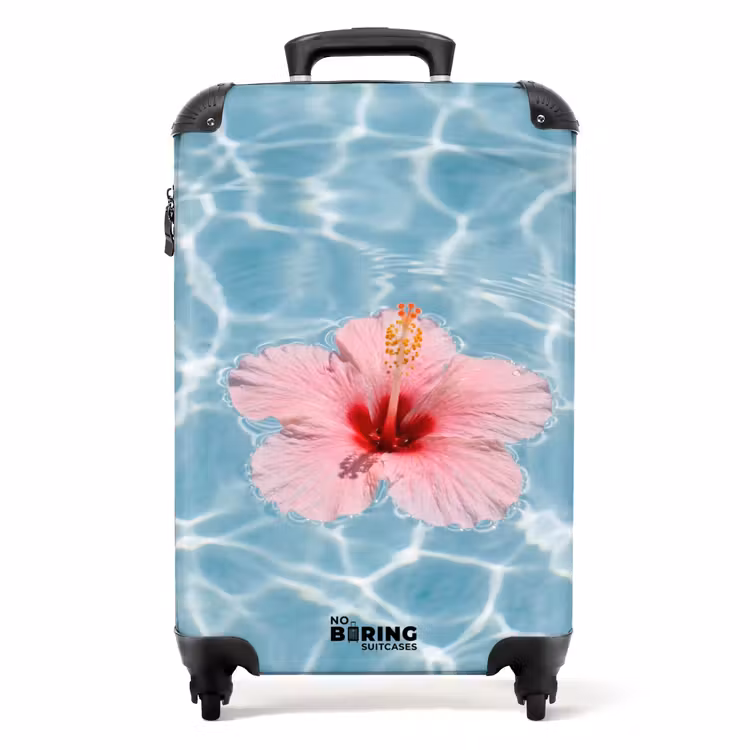 Koffer - Hibiscus - Water - Roze — 1