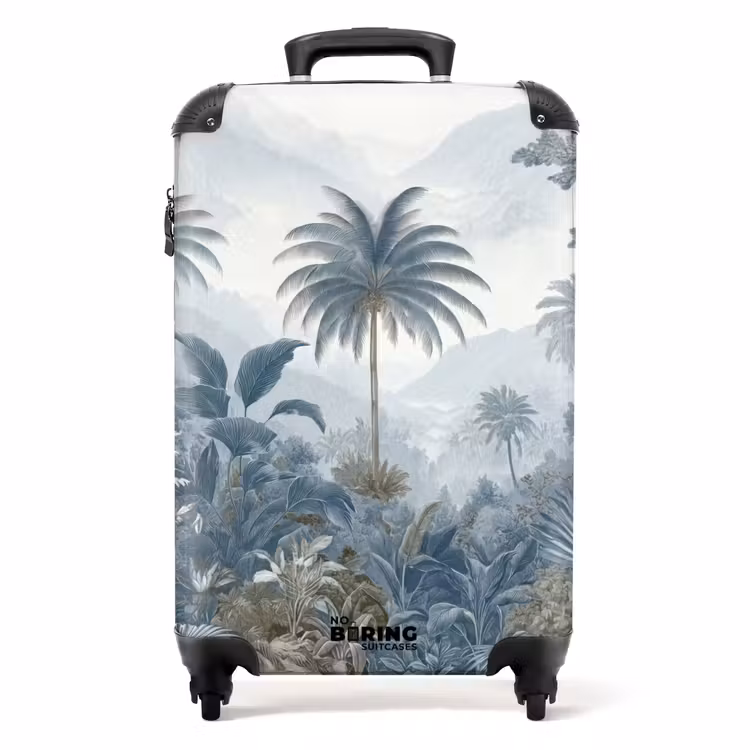 Koffer - Jungle - Landschap - Blauw — 1