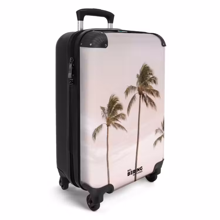 Koffer - Palmbomen - Zonsondergang - Roze — 4