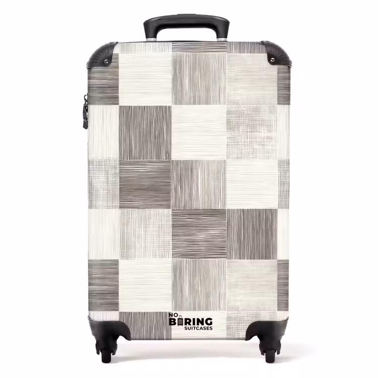 Koffer - Patroon - Dambord - Houtnerf — 1
