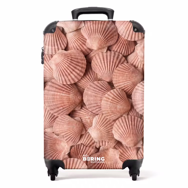 Koffer - Schelpen - Patroon - Roze — 1