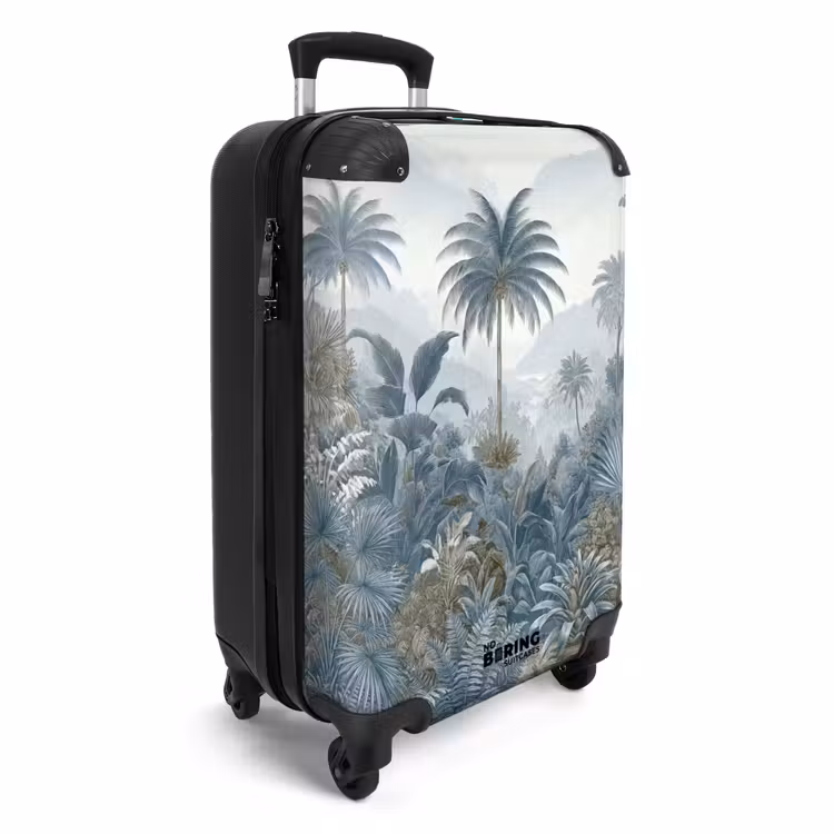 Koffer - Jungle - Modern - Blauw - Groen — 4