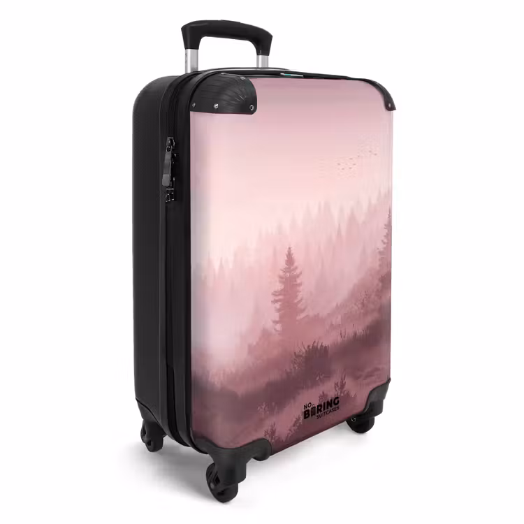 Koffer - Landschap - Mistig - Roze — 4