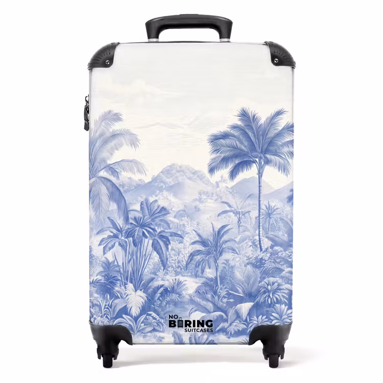 Koffer - Tropisch - Jungle - Blauw — 1