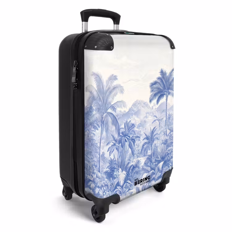 Koffer - Tropisch - Jungle - Blauw — 4