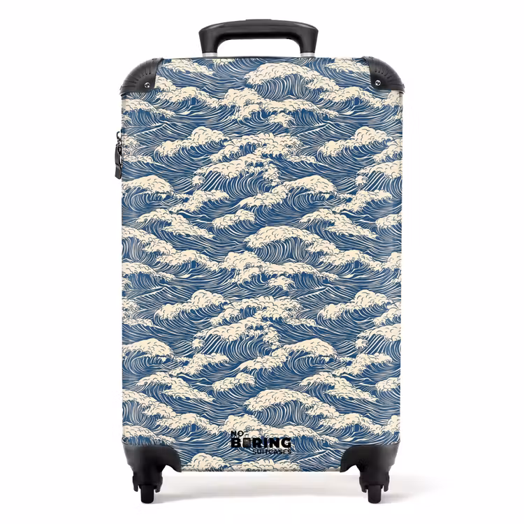 Koffer - Golven - Ritmisch - Blauw — 1