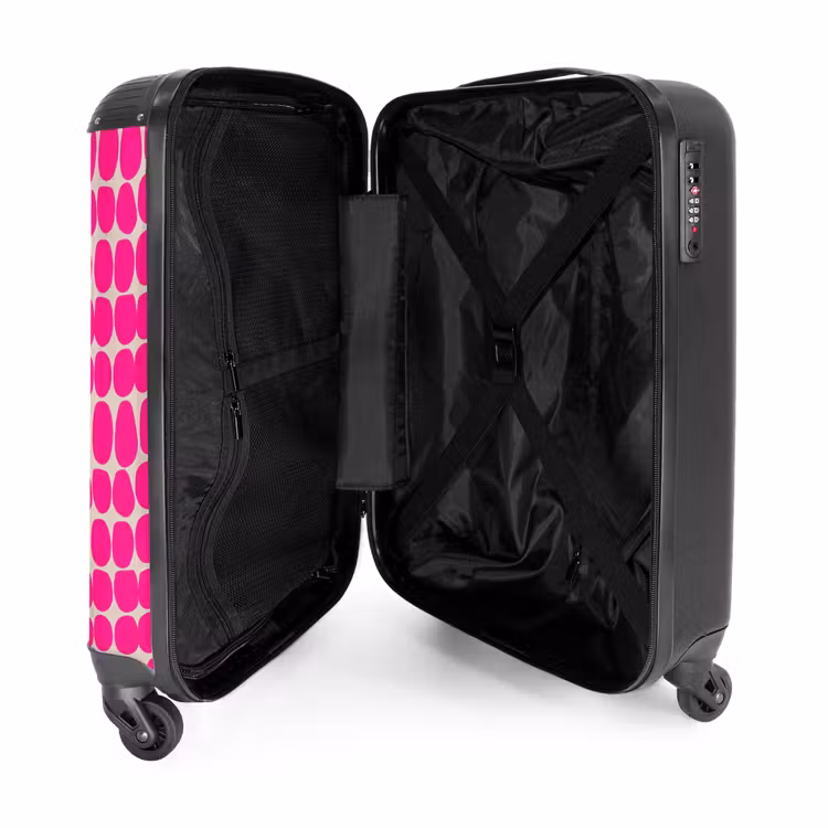 Koffer - Stippen - Patroon - Roze — 3