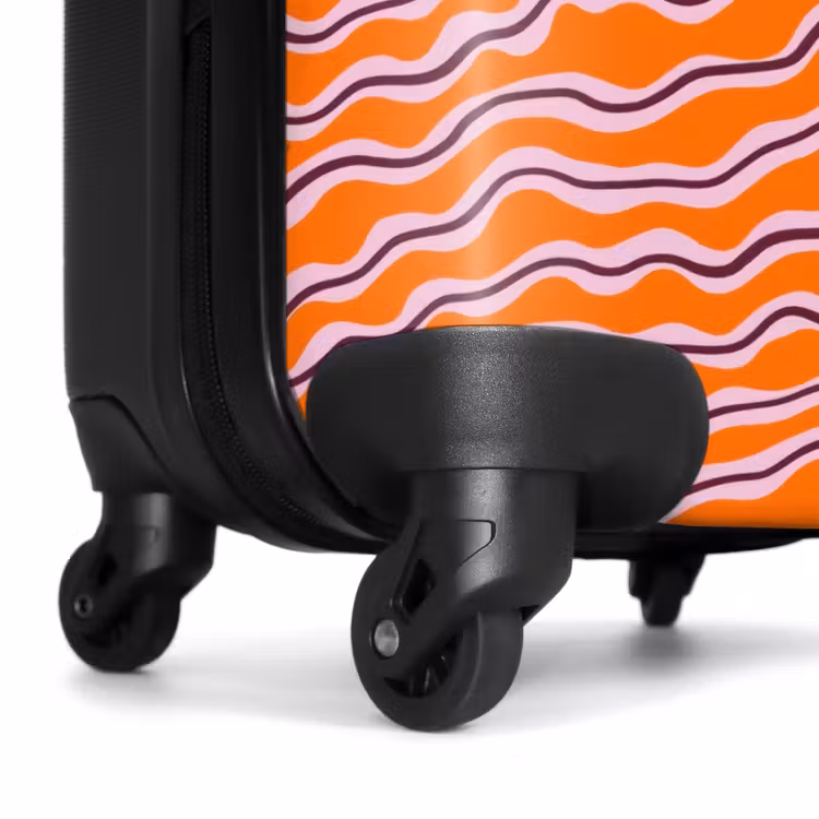 Koffer - Retro - Golvend - Oranje — 6