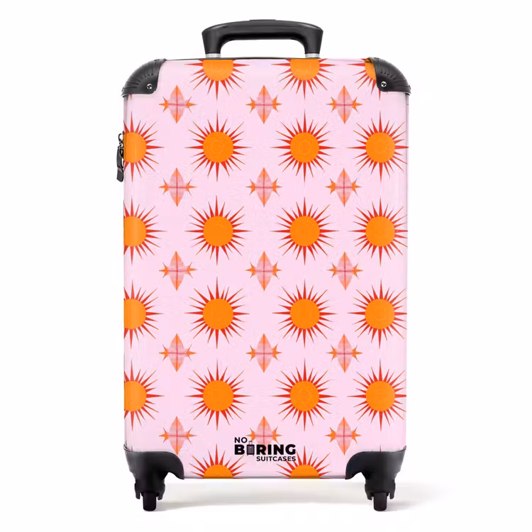 Koffer - Zon - Patroon - Roze — 1