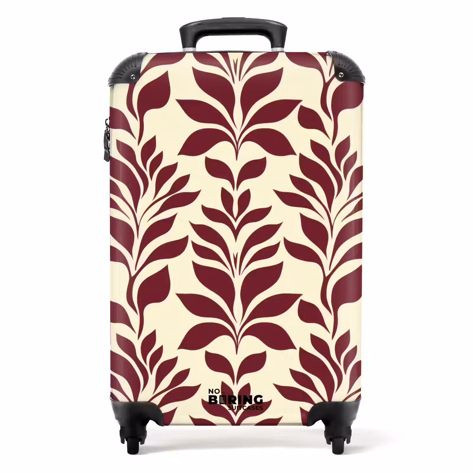 Koffer - Abstract - Bladeren - Burgundy — 1