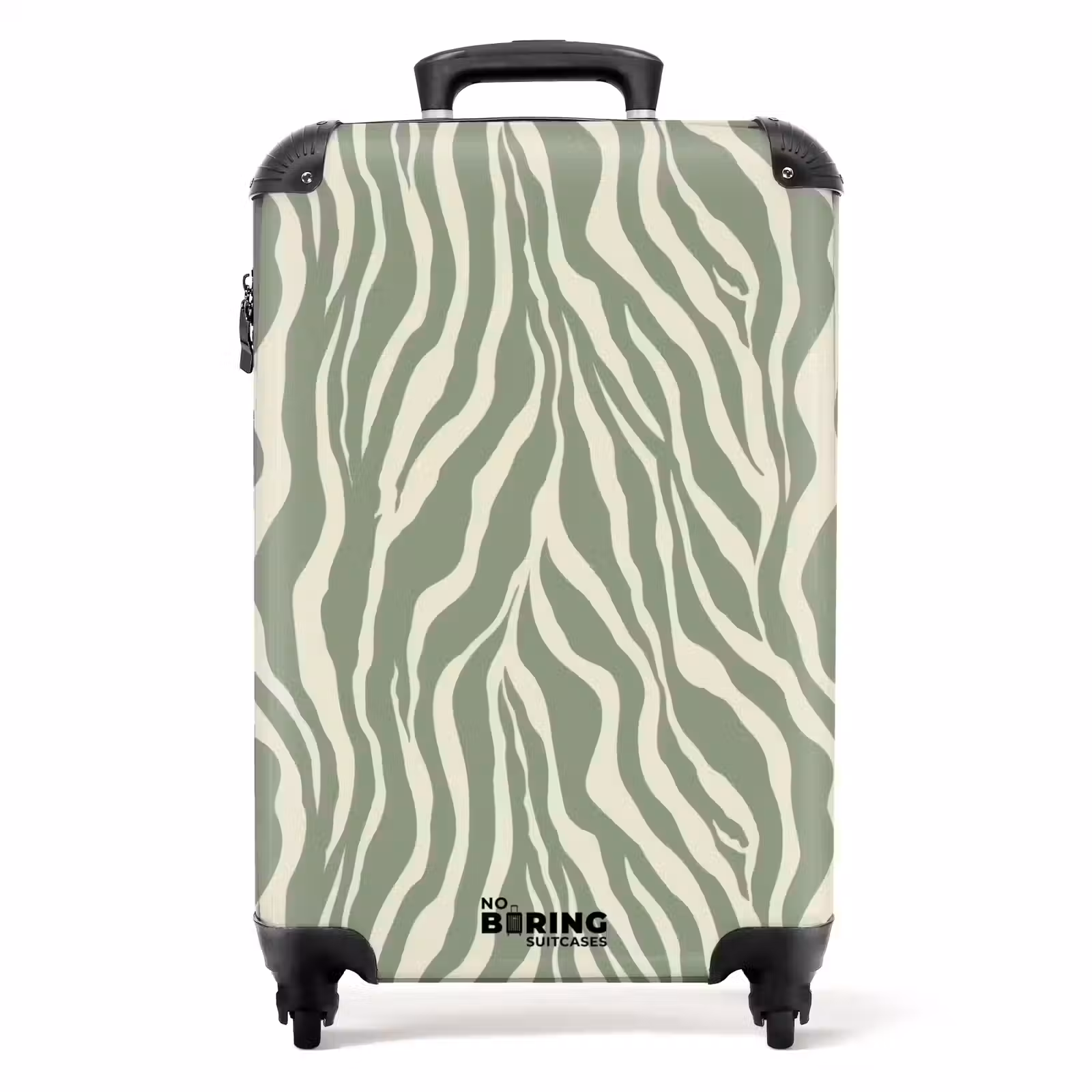 Koffer - Zebra - Motief - Groen — 1