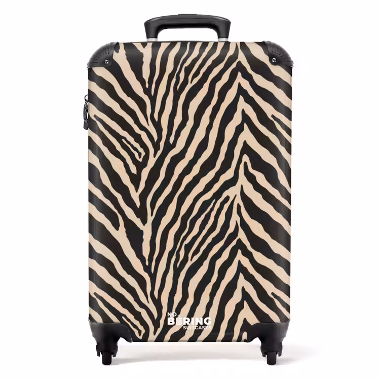 Koffer - Zebra - Klassiek - Zwart — 1