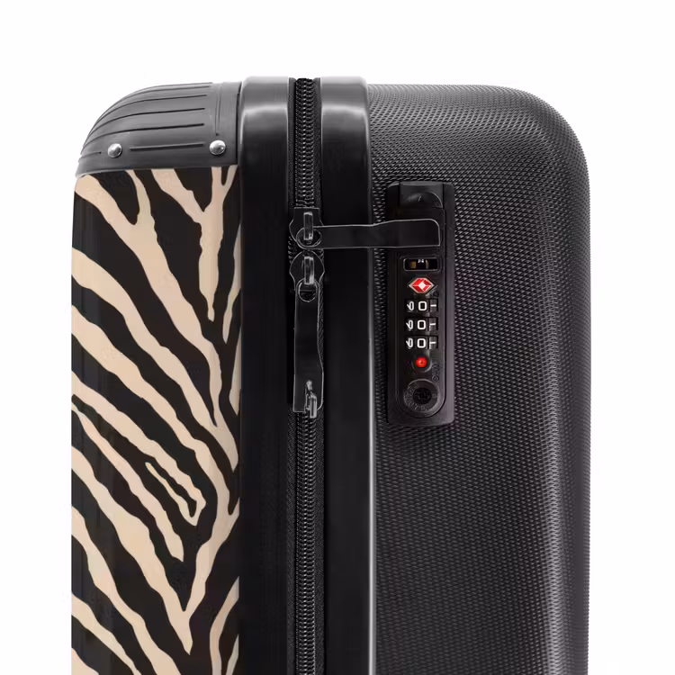 Koffer - Zebra - Klassiek - Zwart — 5
