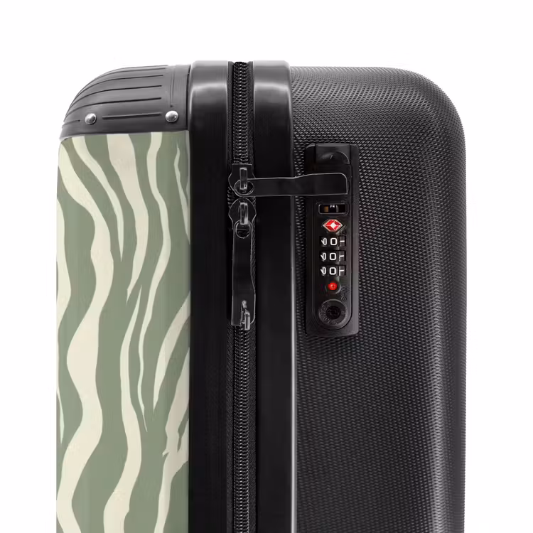 Koffer - Zebra - Motief - Groen — 5