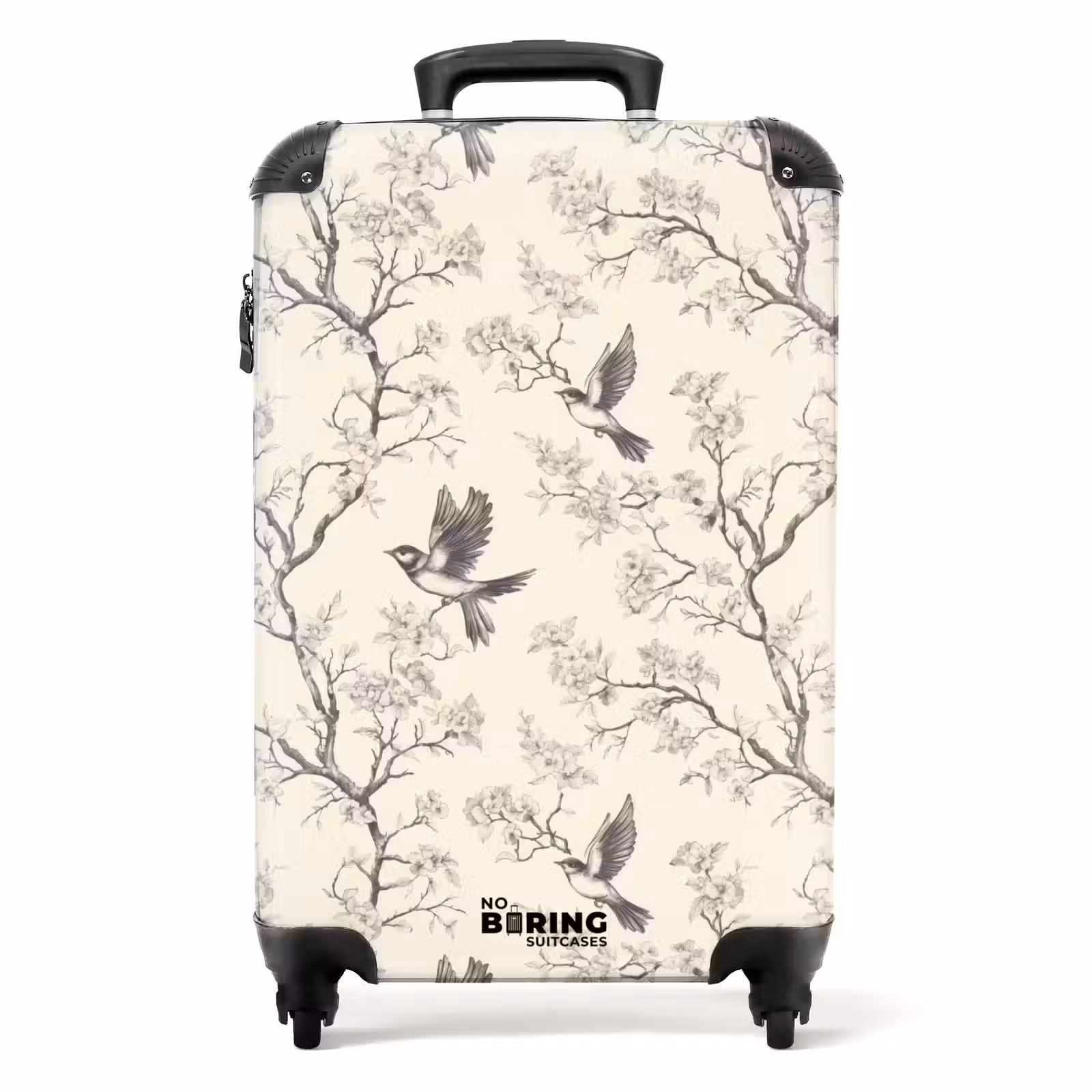 Koffer - Takken - Vogels - Beige — 1