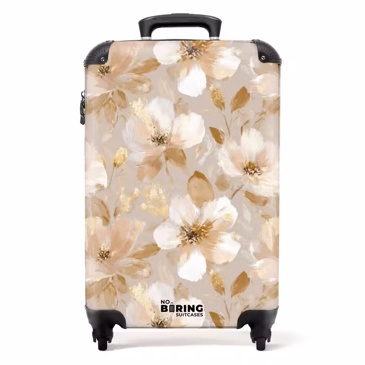 Koffer - Bloemen - artistiek - Goud — 1