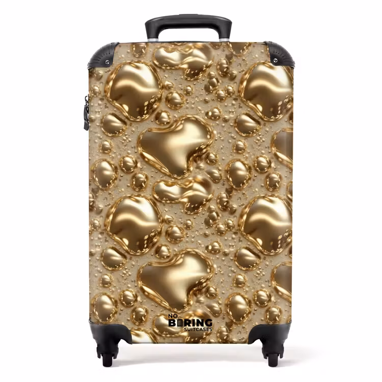 Koffer - Druppels - Organisch - Goud — 1