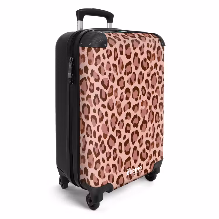Koffer - Luipaard - Patroon - Roze — 4