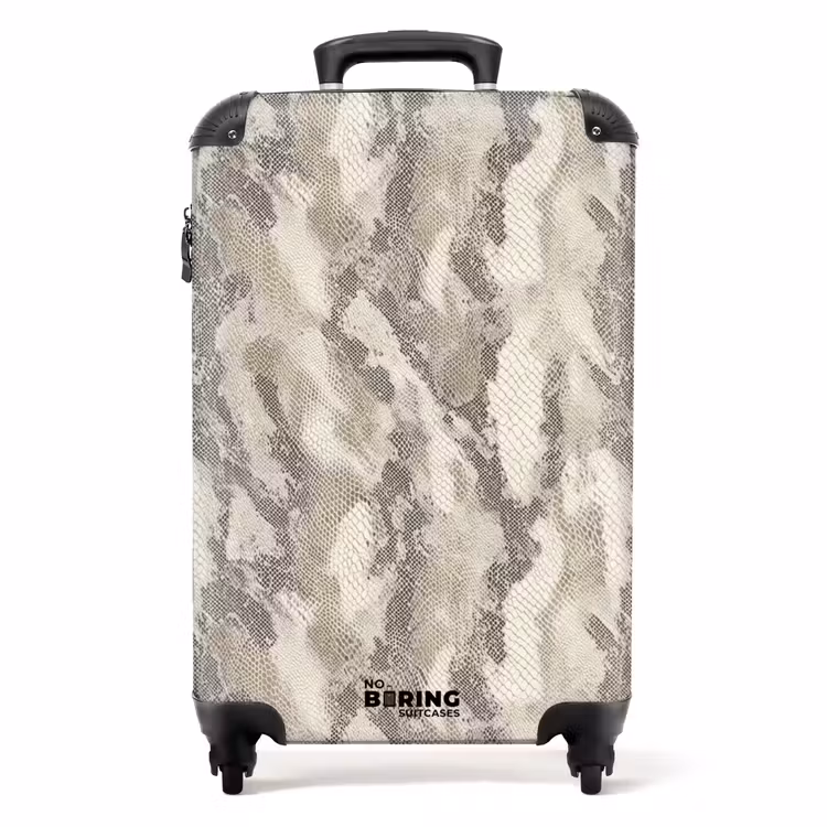 Koffer - Slang - Patroon - Taupe — 1