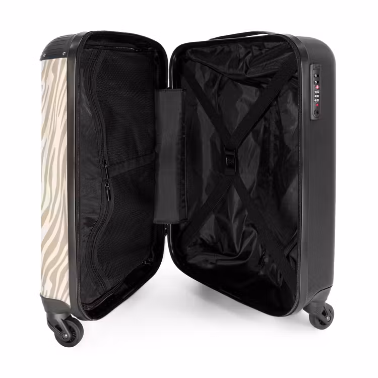 Koffer - Zebra - Patroon - Beige — 3