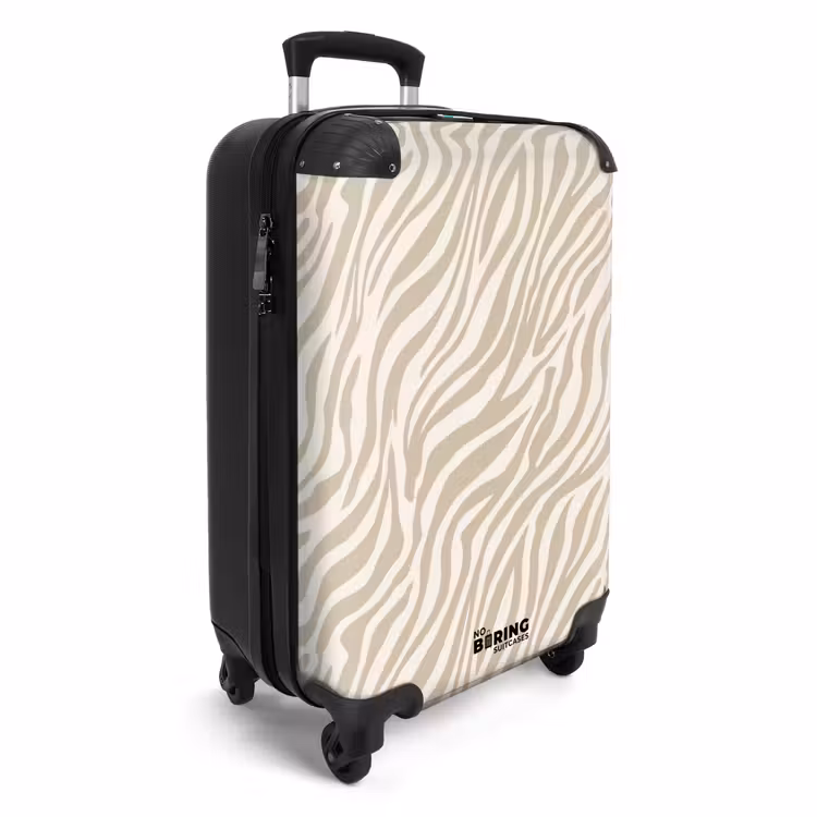 Koffer - Zebra - Patroon - Beige — 4