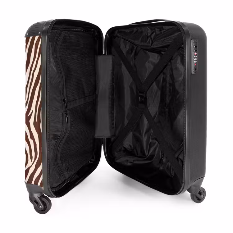 Koffer - Zebra - Patroon - Zwart - Wit — 3