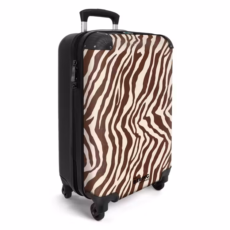 Koffer - Zebra - Patroon - Zwart - Wit — 4