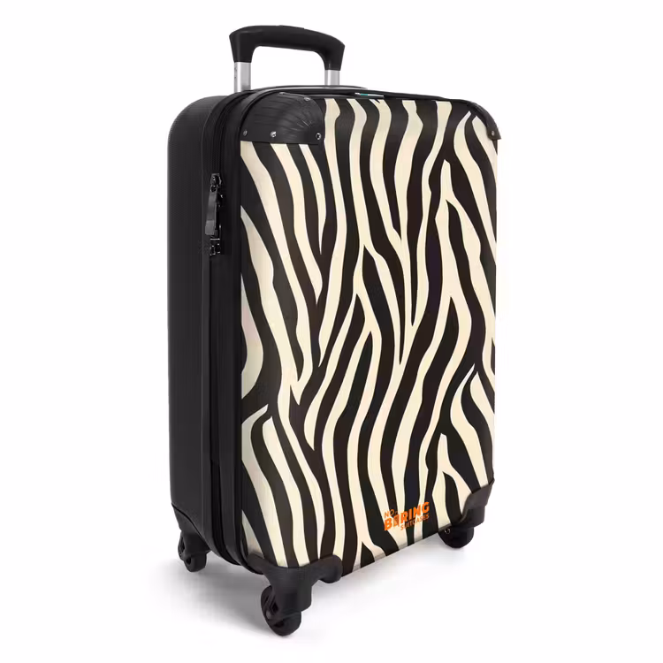 Koffer - Zebra - Print - Klassiek - Zwart — 4