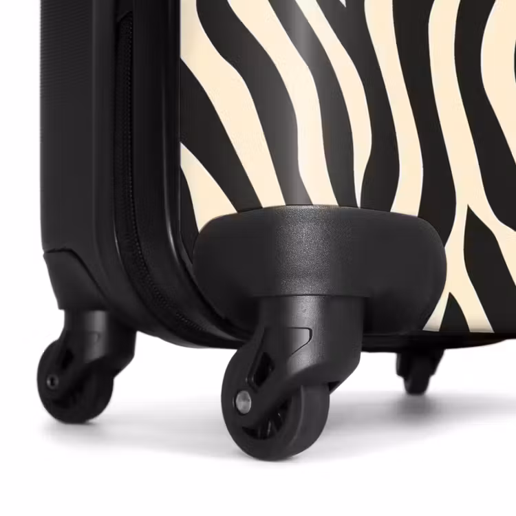Koffer - Zebra - Print - Klassiek - Zwart — 6