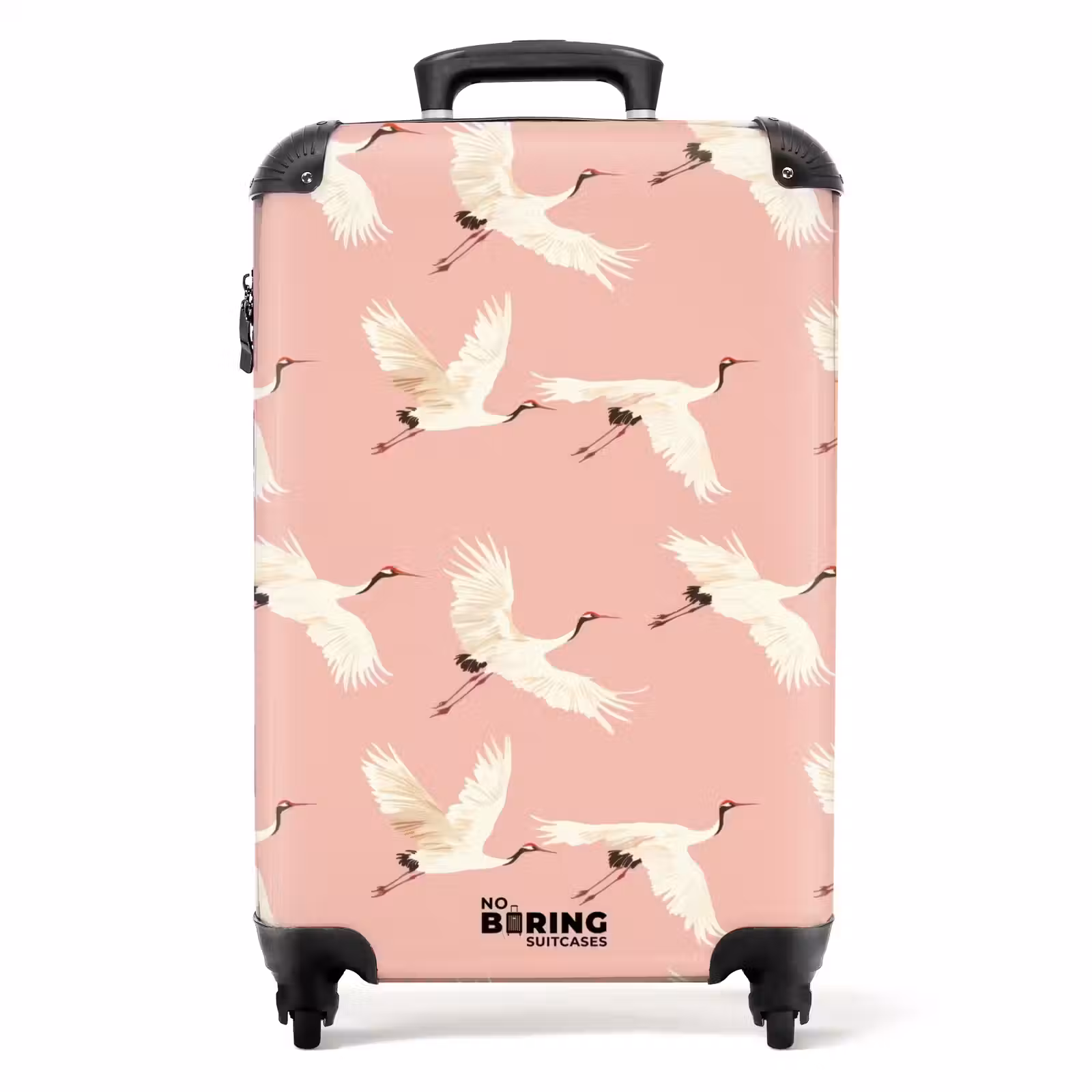 Koffer - Modern - Kraanvogels - Roze — 1