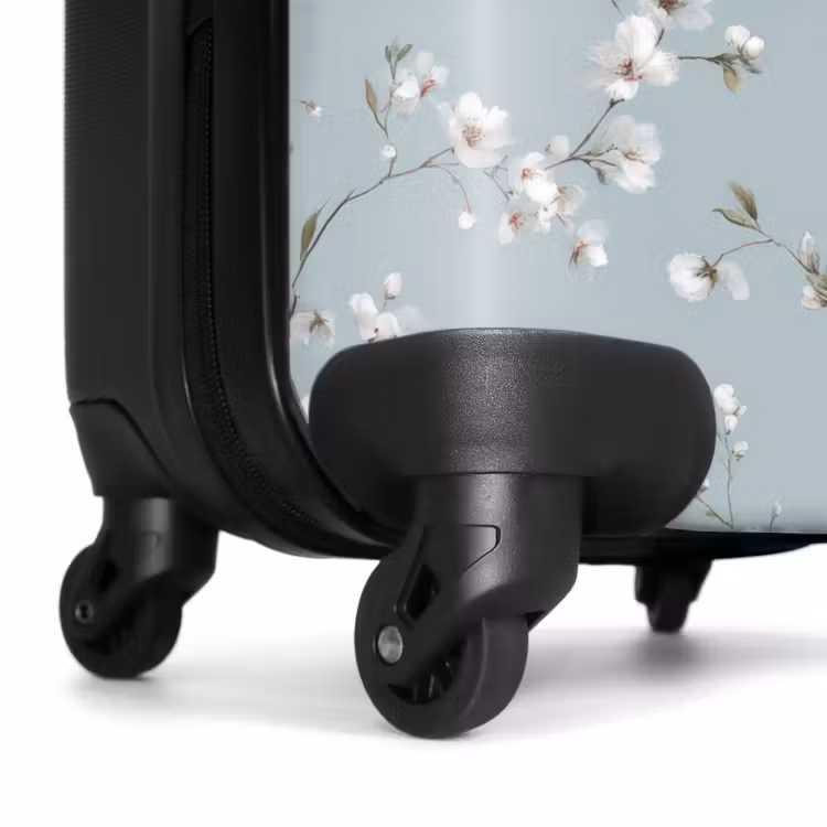 Koffer - Klassiek - Bloemen - Blauw — 6