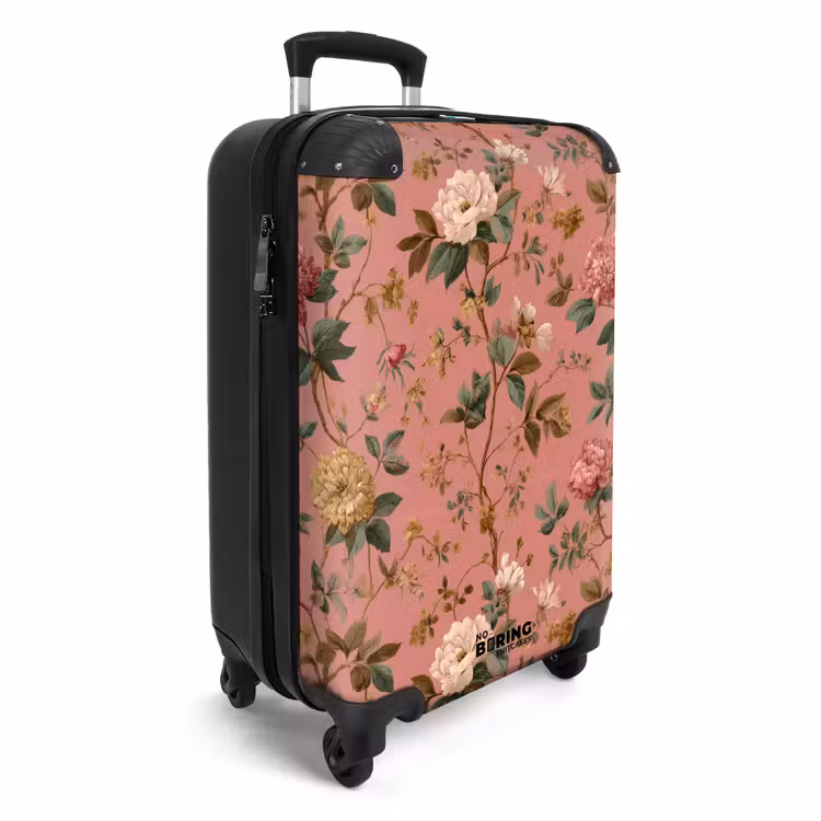 Koffer - Klassiek - Botanisch - Roze — 4