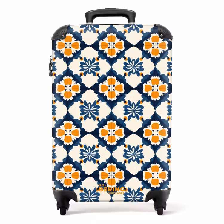 Koffer - Klassiek - Geometrisch - Blauw — 1