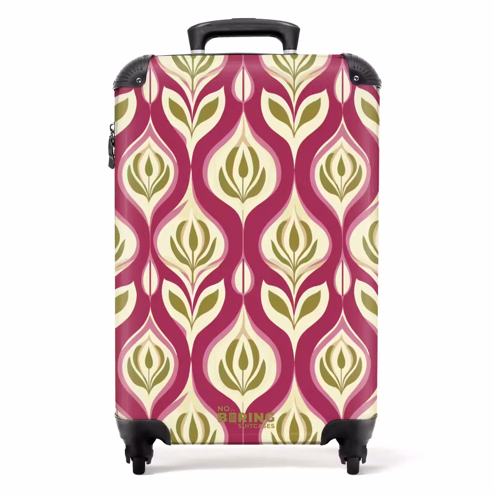 Koffer - Retro - Floraal - Paars — 1