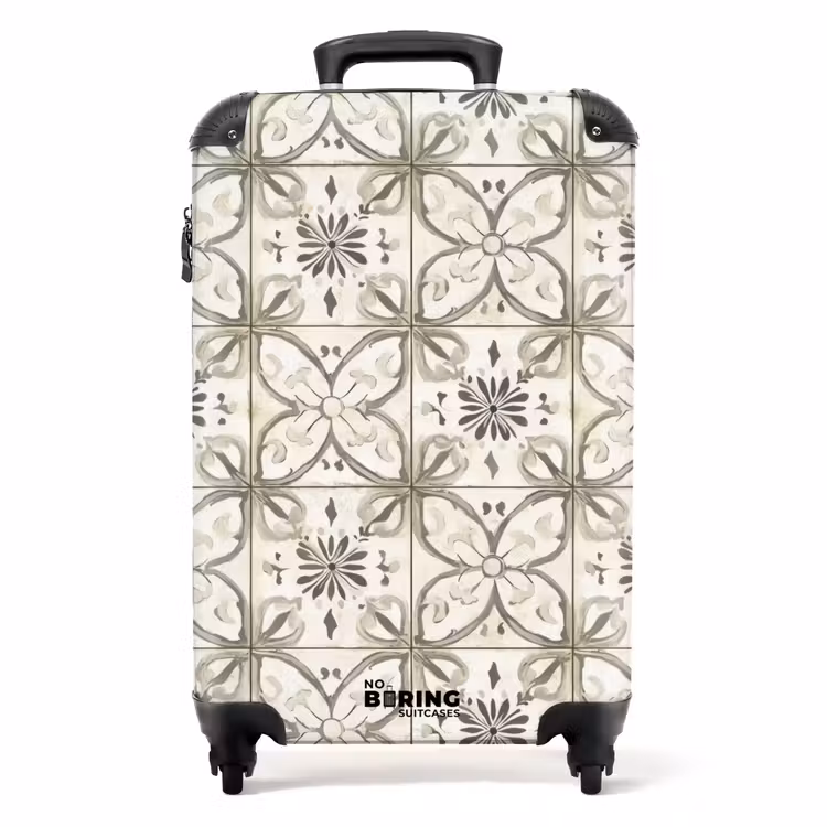 Koffer - Antiek - Tegel - Beige — 1
