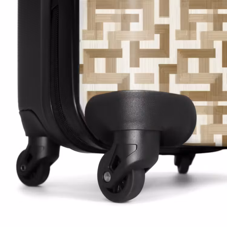 Koffer - Geometrisch - Retro - Bruin — 6