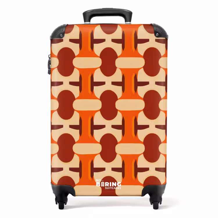 Koffer - Geometrisch - Retro - Oranje — 1