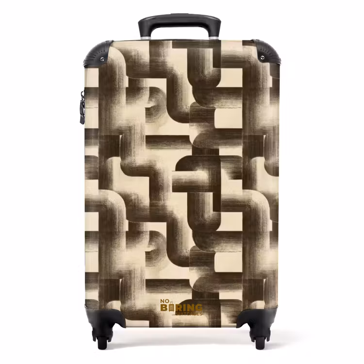 Koffer - Abstract - Retro - Zwart — 1