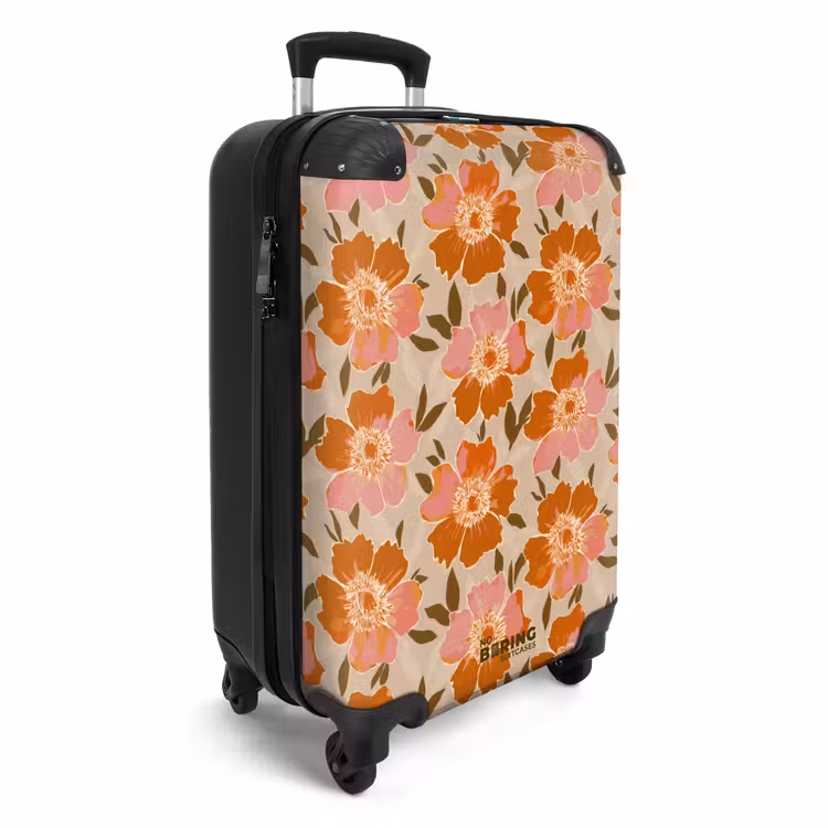 Koffer - Bloemen - Motief - Retro — 4